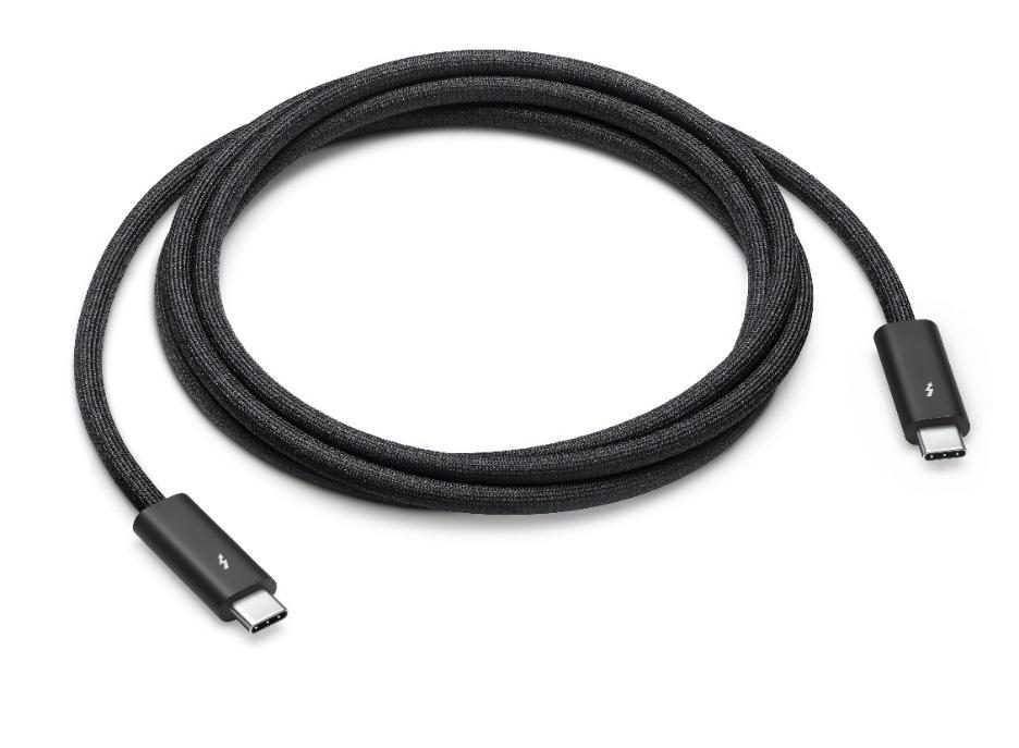 Thunderbolt cable coiled